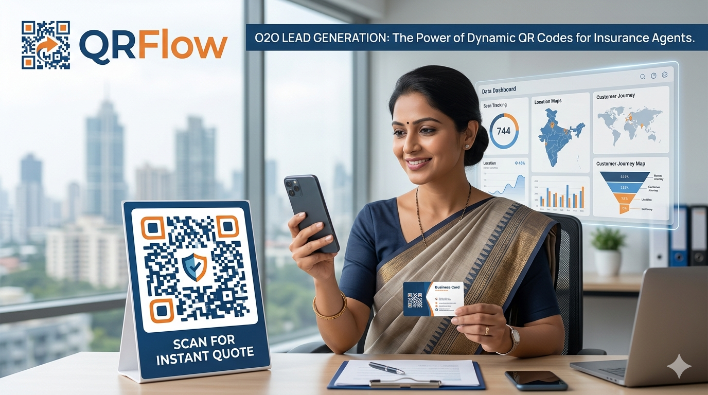 The Ultimate Guide to QR Codes for Insurance Agents: Scaling O2O Lead Generation in India